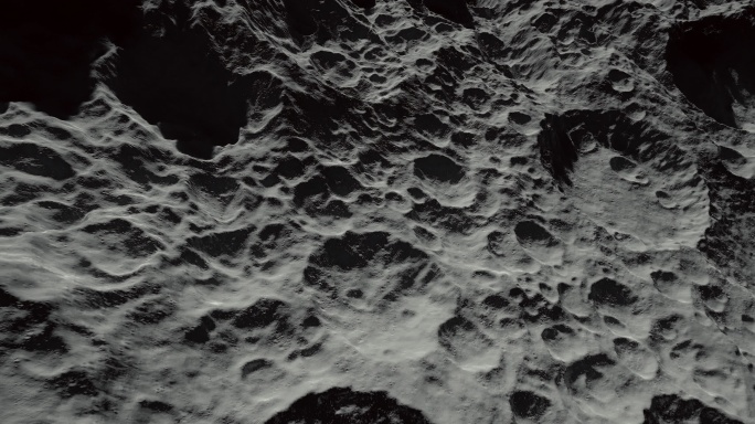 4k月球表面陨石坑着陆①