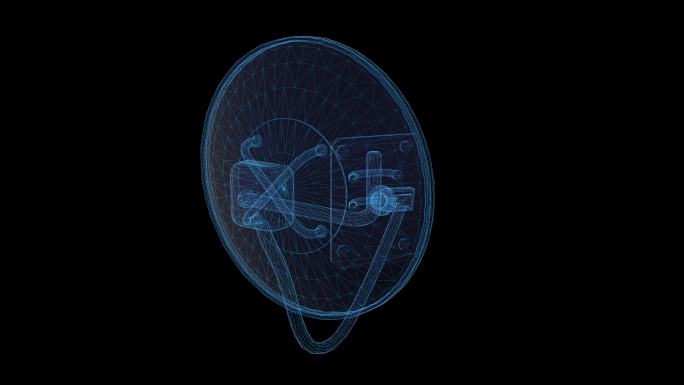 雷达信号塔三维线框