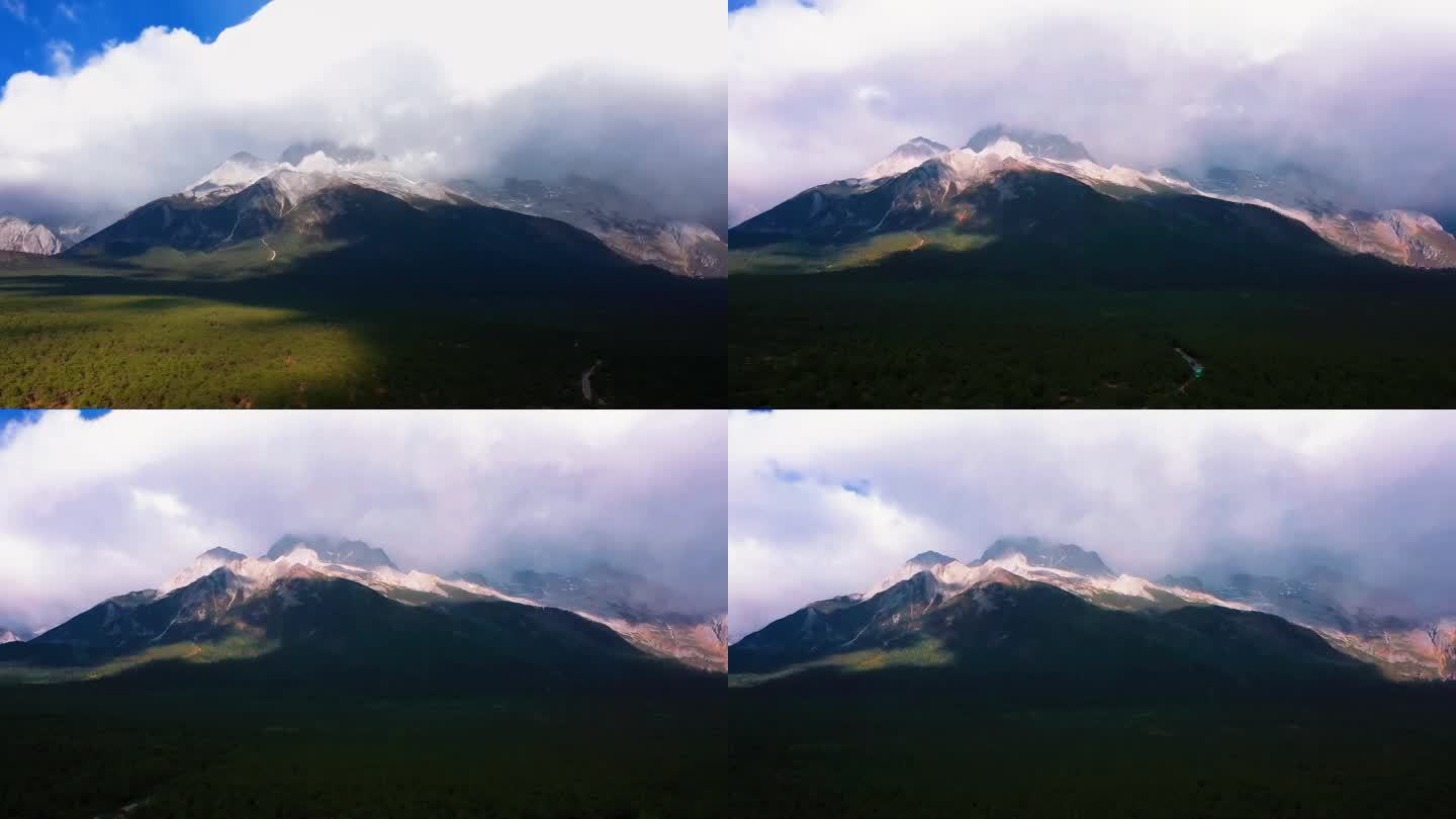 玉龙雪山 丽江雪山 草原雪山 雪山云雾