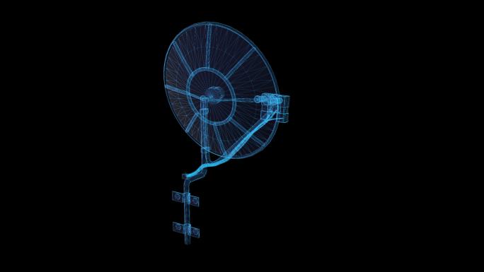 雷达信号塔三维线框
