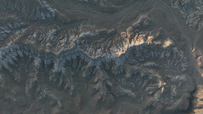 西藏札达土林航拍日出冈底斯山喜马拉雅山