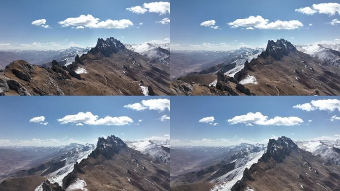 西藏雪山群航拍