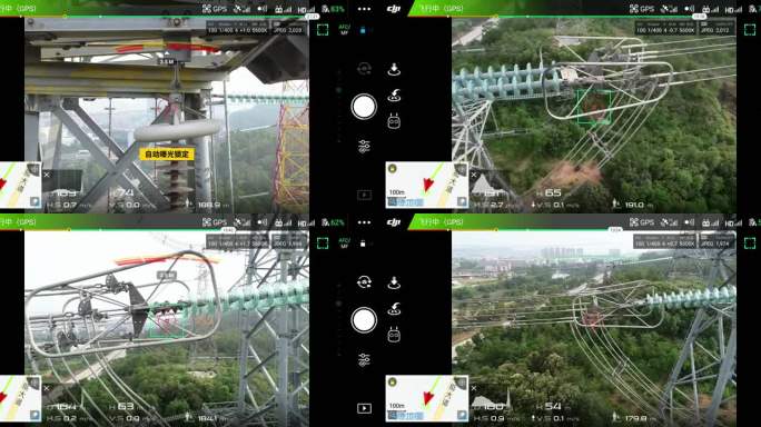 电网电塔无人机自动驾驶可见光巡检视频