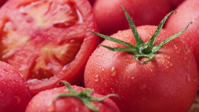 新疆沙瓤番茄水果蔬菜高清素材