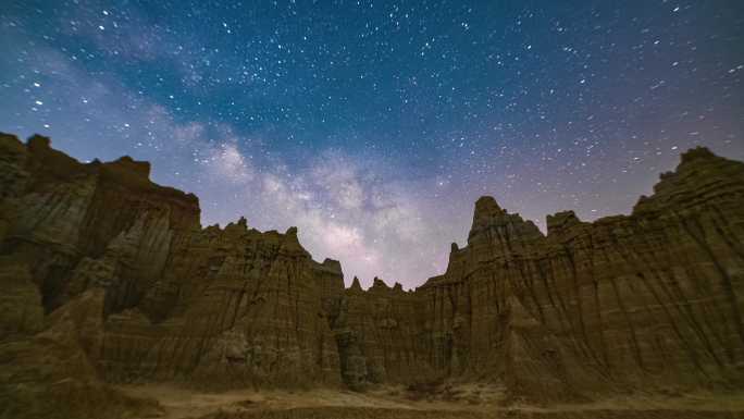 8K云南土林银河星空