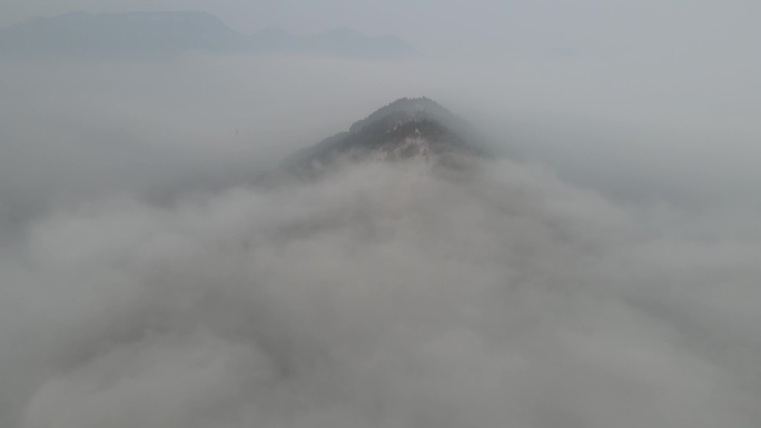 云门山航拍穿云原片