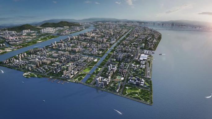 三维中山市马鞍岛
