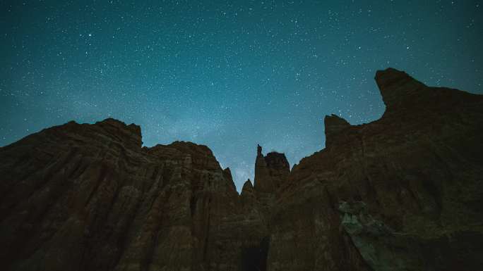 4K云南土林银河星空延时