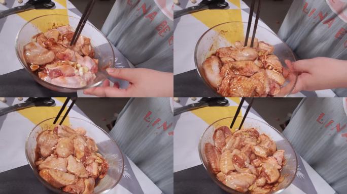 鸡翅中腌制入味 (3)