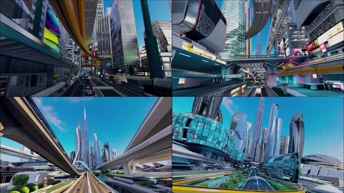 未来城市 元宇宙 数字城市 未来建筑