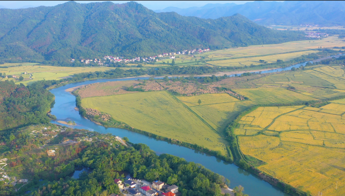 航拍美丽乡村 乡村振兴 乡村建设