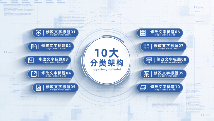 （10）图标文字蓝色项目应用分类包装