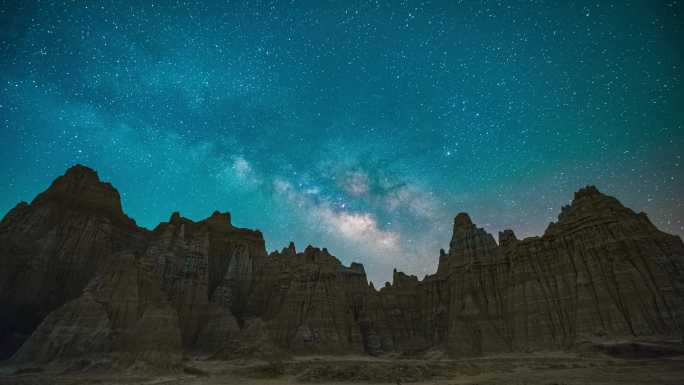 8K浪巴铺土林银河星空