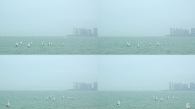 迷雾 大海 帆船 大雾弥漫