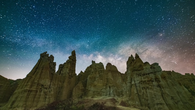 8K云南土林银河星空延时