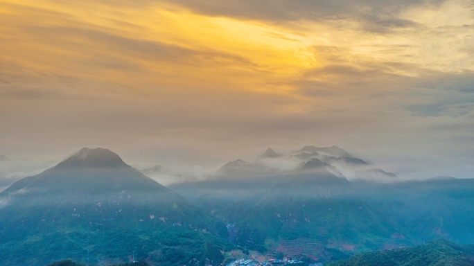 秦岭雨雾延时