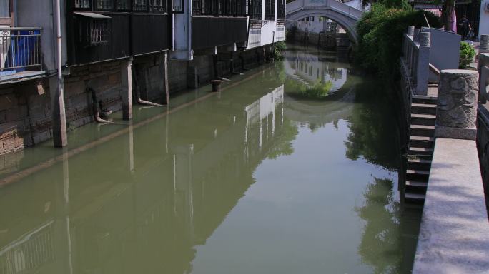 太仓浏河古镇沿河民居风光