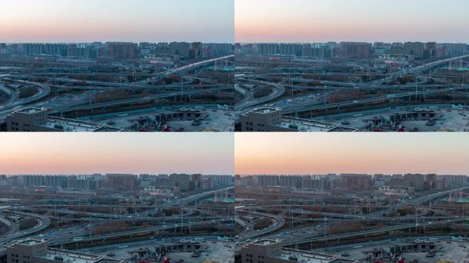 北京 | 四惠桥 | 朝霞日出车流