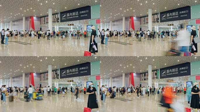 【正版素材】深圳机场到达大厅0512