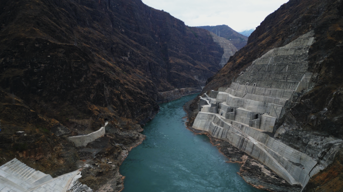 金沙江险峻水电站白鹤滩三峡长江