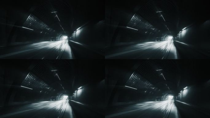 黑暗时空空间隧道抽象建筑光影变化穿梭穿越