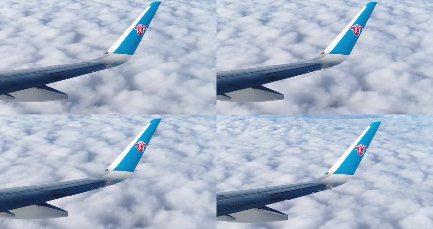 飞机外的云海云层