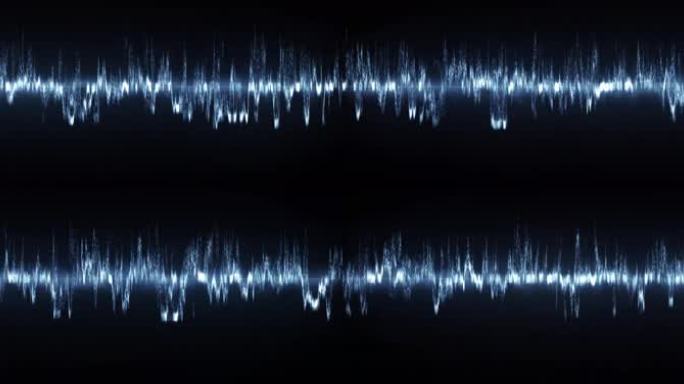 抽象光感音频波形