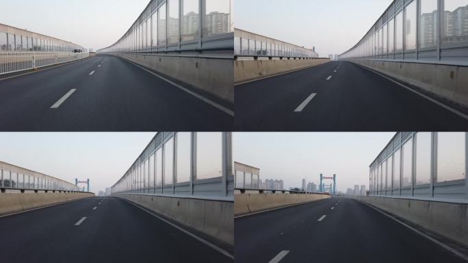 襄阳凤雏大桥匝道道路交通运输城市风光