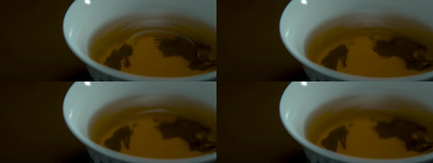 茶杯特写水面震动