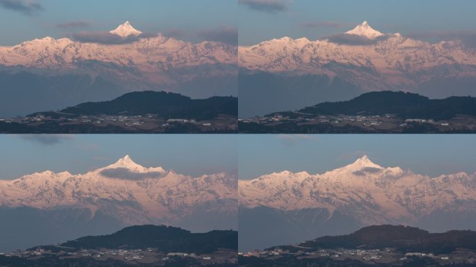 梅里雪山卡瓦博格峰延时摄影