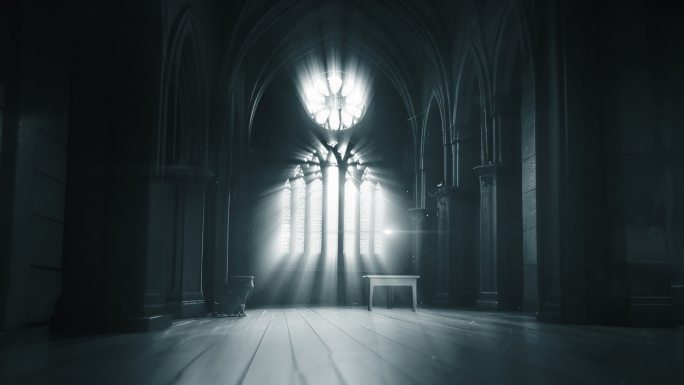 神秘黑暗暗黑宗教建筑光影变化教堂大教堂