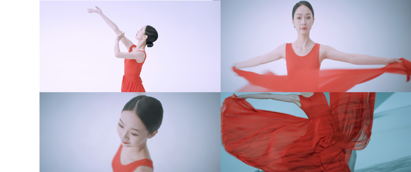 红裙美女跳中国舞蹈  唯美舞蹈