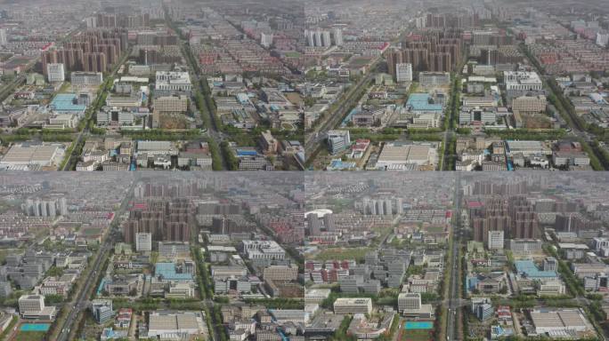 北京 昌平 城市 高清航拍建筑