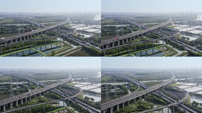 上海大蒸港桥与申嘉湖高速