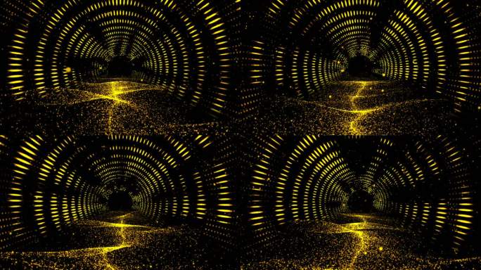 金色粒子隧道