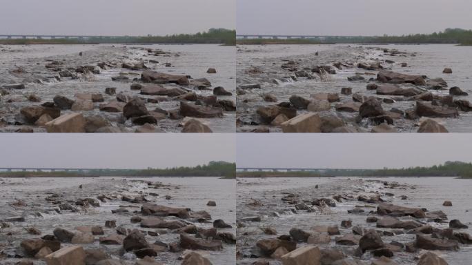 河流 河道 石头