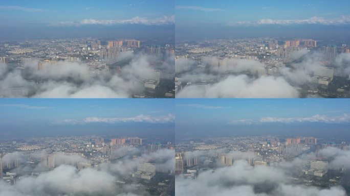 四川什邡：云雾缭绕宛若天空之城