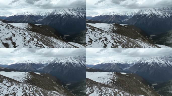 四川甘孜子梅垭口贡嘎雪山观景台