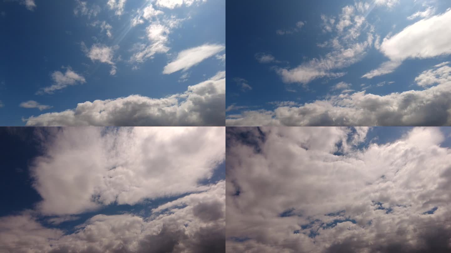 空镜头 蓝天白云 延时摄影