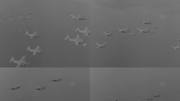 二战空军 空中编队 飞机编队 轰炸任务