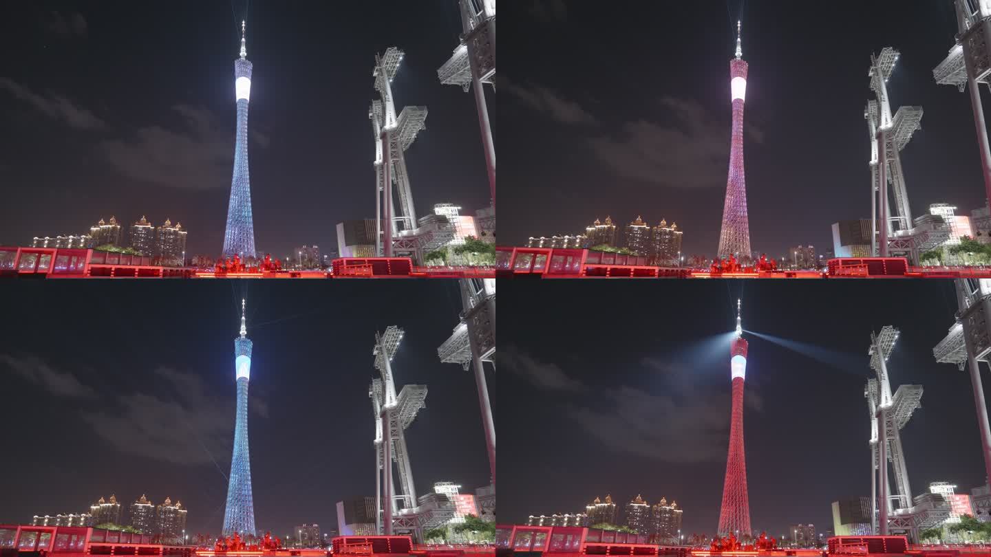 广州塔夜景视频