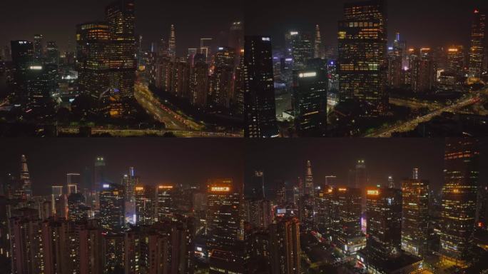深圳腾讯大厦后海CBD航拍视频