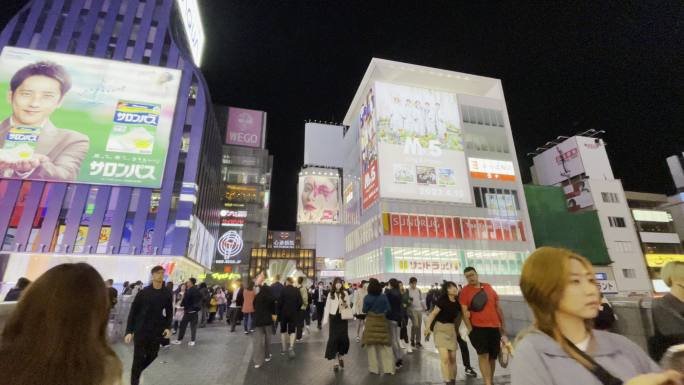 日本大阪道顿堀街道夜景