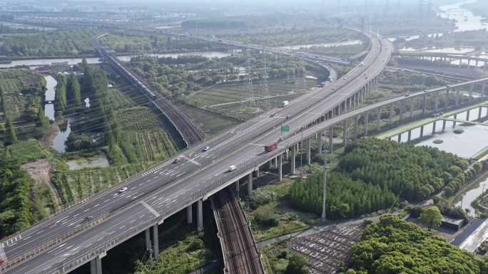 上海大蒸港桥与申嘉湖高速