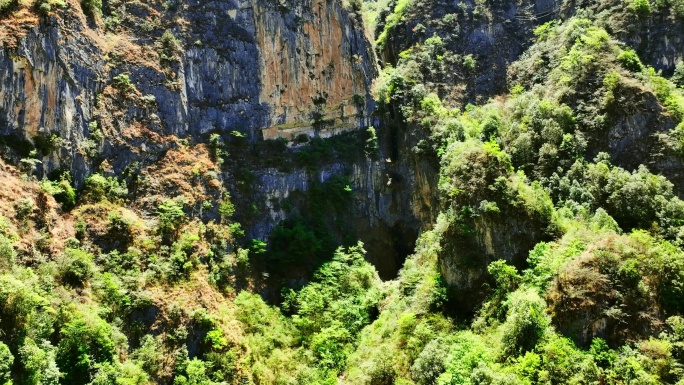 深山峡谷奇石林立沟壑纵横壮阔山川