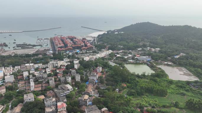 航拍北海冠头岭风景区