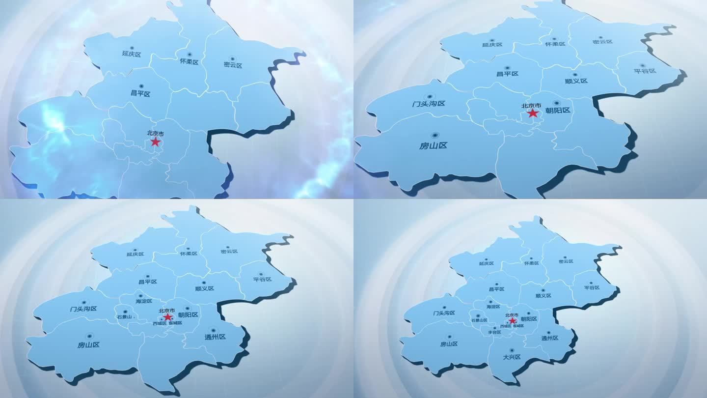 北京市分布区位地图