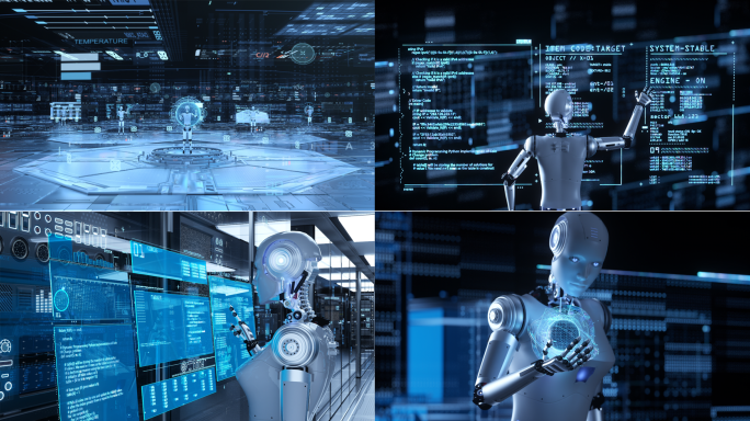 科技人工智能AI机器人大数据AE+C4D