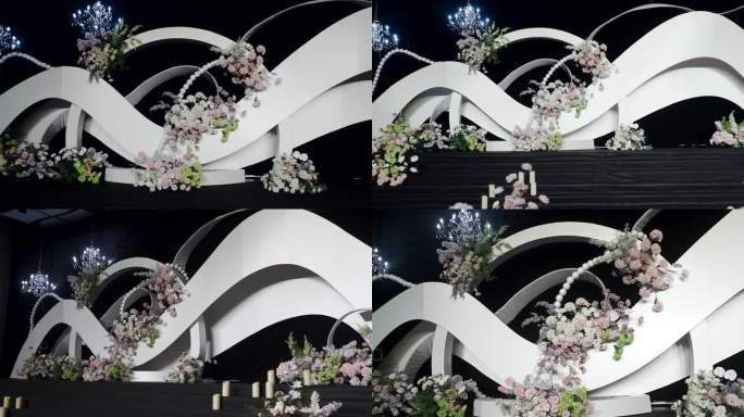 婚礼内场小清新布置线条