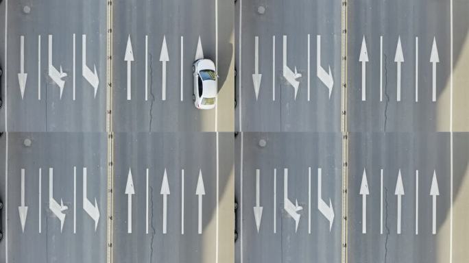 无人机视角航拍城市道路交通